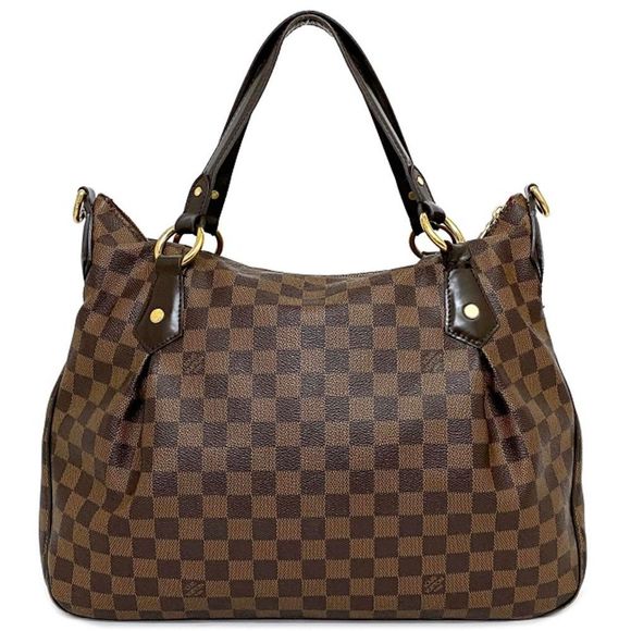 Louis Vuitton Evora MM Brown Damier Ebene Shoulder Bag - Picture 3 of 9